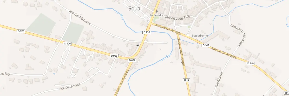 Plan du 3 Av des Pyrénées à Soual