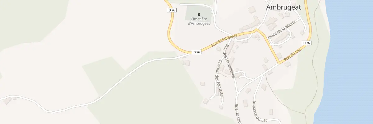 Plan du 7 Rue de Saint Salvy à Ambrugeat