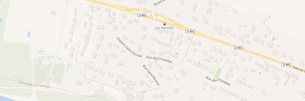 Plan du 1 Rue des Prunelles à Saint-Denis-de-l’Hôtel