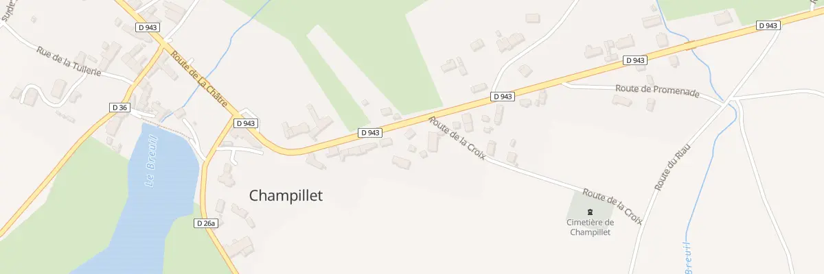 Plan du 16 Rte de Chateaumeillant à Champillet