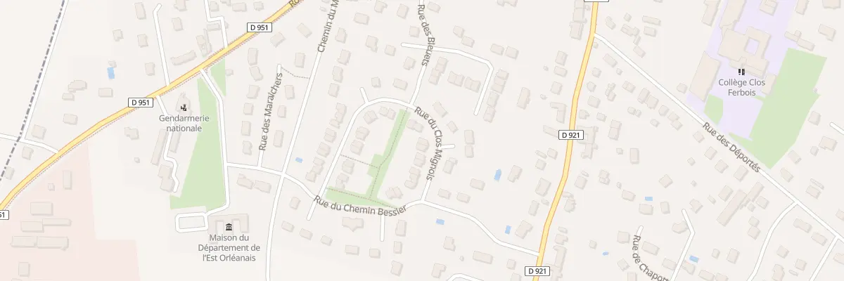 Plan du 13 Rue du Clos Mignois à Jargeau
