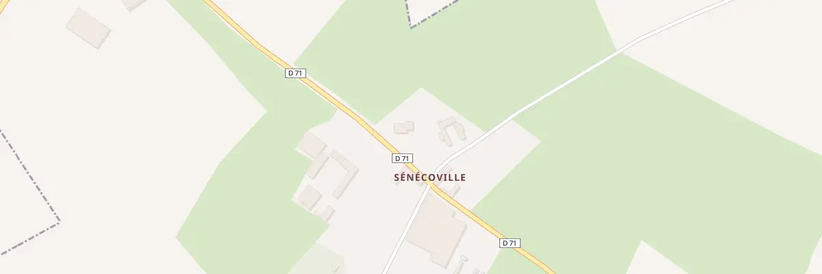 Plan du 7 Hameau de Senecoville à Azincourt