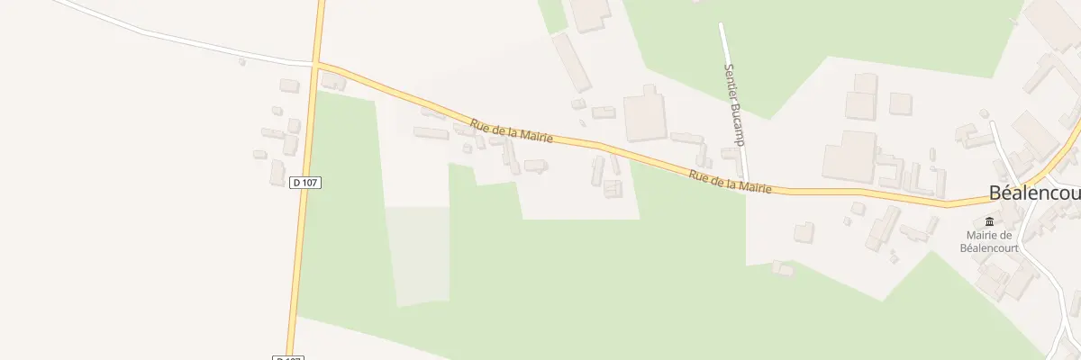 Plan du 12 Rue de la Mairie à Béalencourt