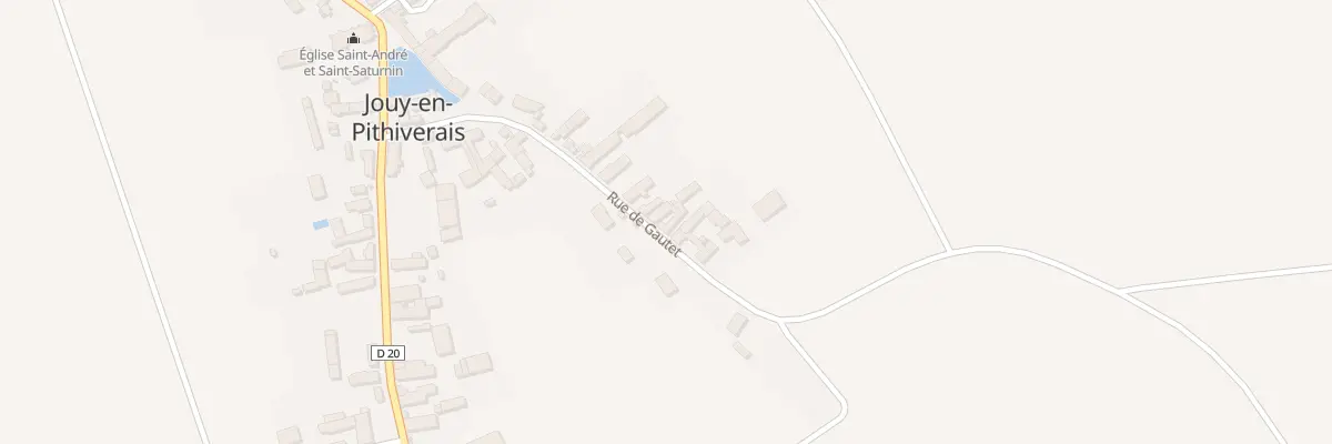Plan du 20 Rue de Gautet à Jouy-en-Pithiverais