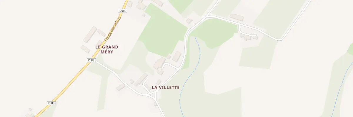 Plan du 9 La Villette à Nouzerines