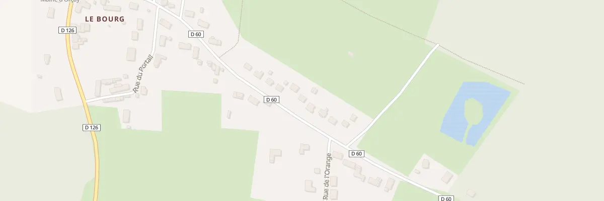 Plan du 25 Rte du Grand Village à Orçay