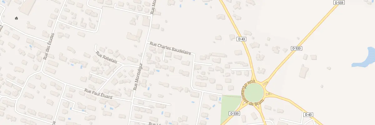 Plan du 10 Rue Charles Baudelaire à Bram