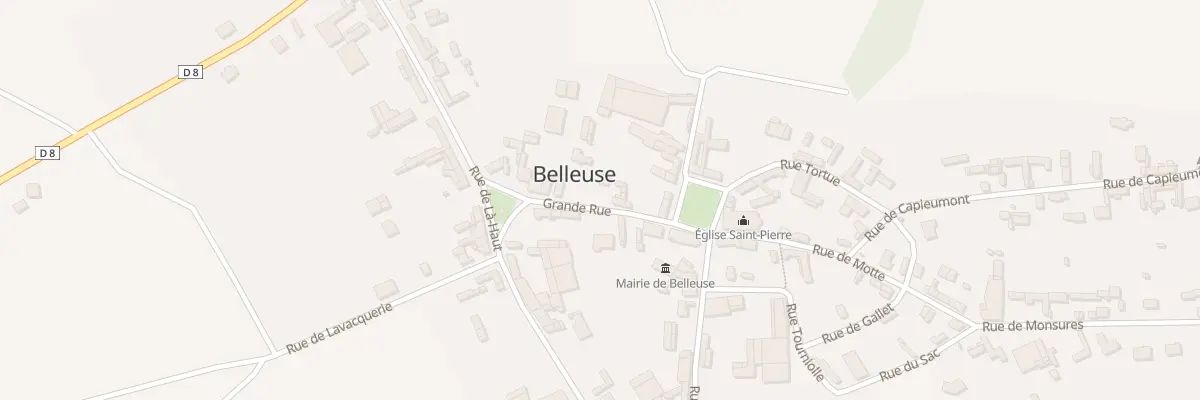 Plan du 6 Rue Grande Rue à Belleuse