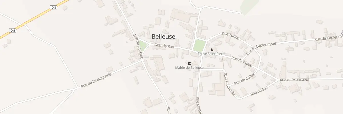 Plan du 5 Rue Grande Rue à Belleuse