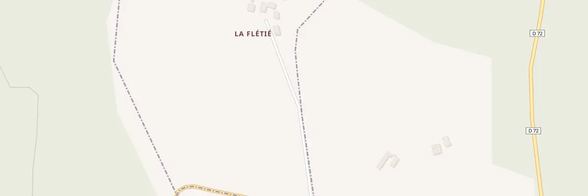 Plan du 5114 La Fletie à Trévien