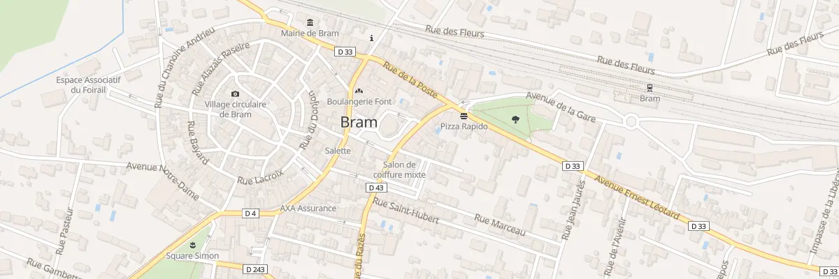 Plan du 11 Av du Razès à Bram