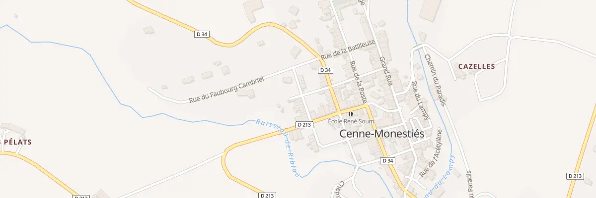 Plan du 4 Rue Basse à Cenne-Monestiés