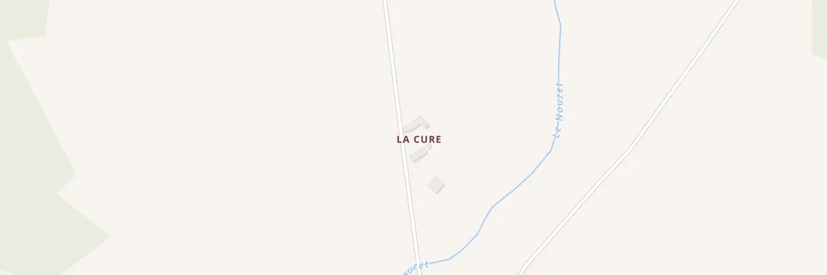 Plan du 2 La Cure à Chezal-Benoît