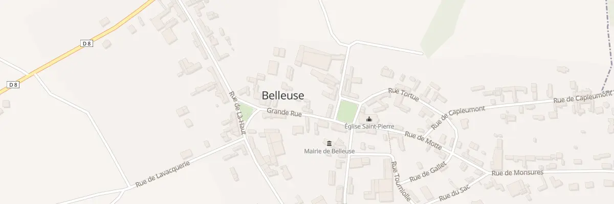 Plan du 4 Rue Grande Rue à Belleuse