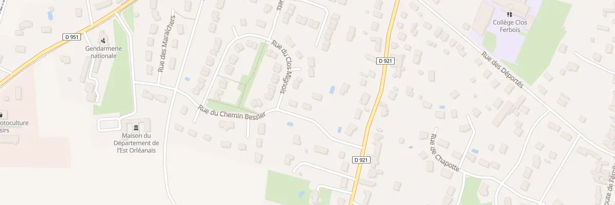 Plan du 8 Rue du Chemin Bessier à Jargeau
