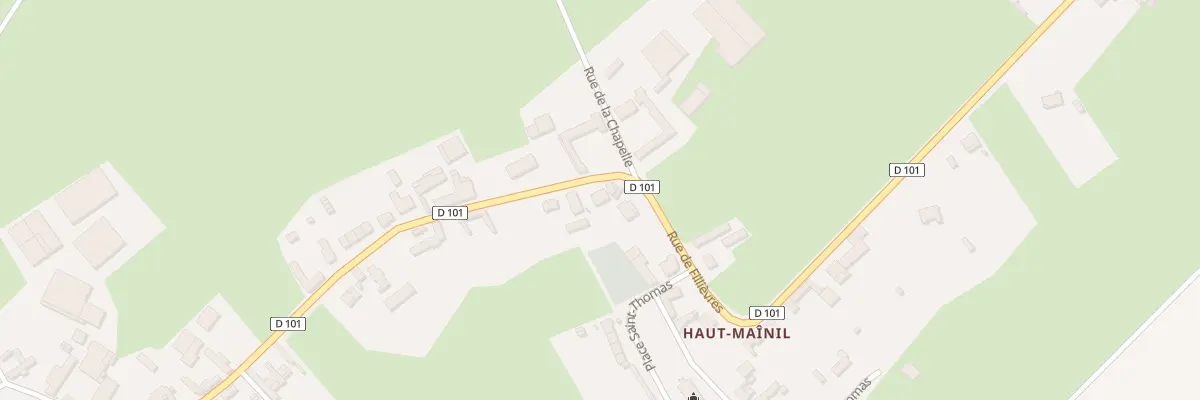Plan du 735 Rue de Fillièvres à Quœux-Haut-Maînil