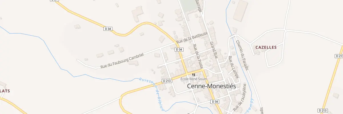 Plan du 10 Av de Villemagne à Cenne-Monestiés