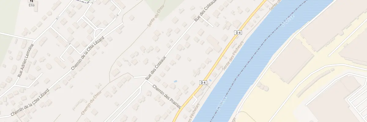 Plan du 14 Rue des Côteaux à Pontoise