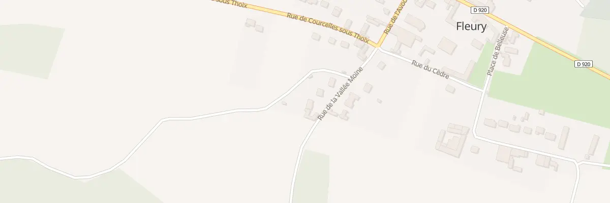 Plan du 9 Vallee Moine à Fleury