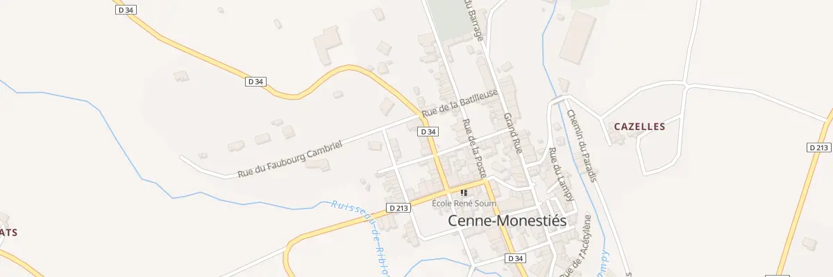 Plan du 6 Av de Villemagne à Cenne-Monestiés