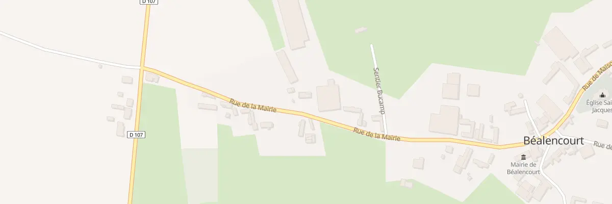 Plan du 13 Rue de la Mairie à Béalencourt