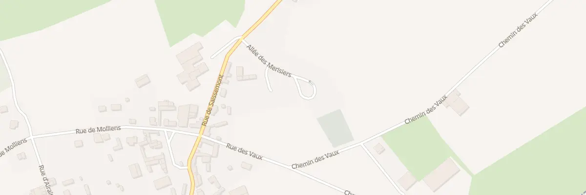Plan du 6 All des Merisiers à Saisseval
