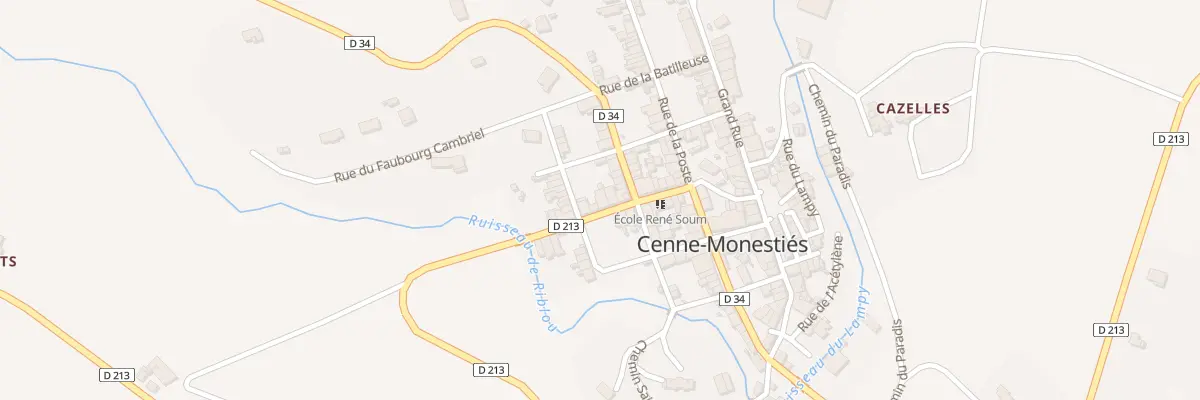 Plan du 16 Rue de la Mairie à Cenne-Monestiés