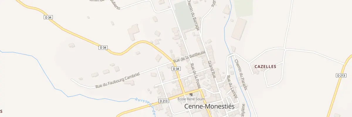 Plan du 4 Rue de la Batilleuse à Cenne-Monestiés