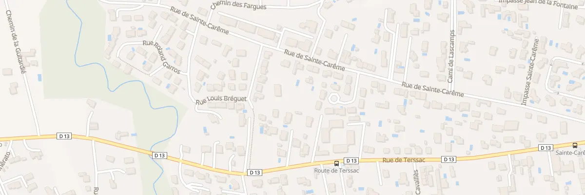 Plan du 68 Rue Sainte-Carême à Albi