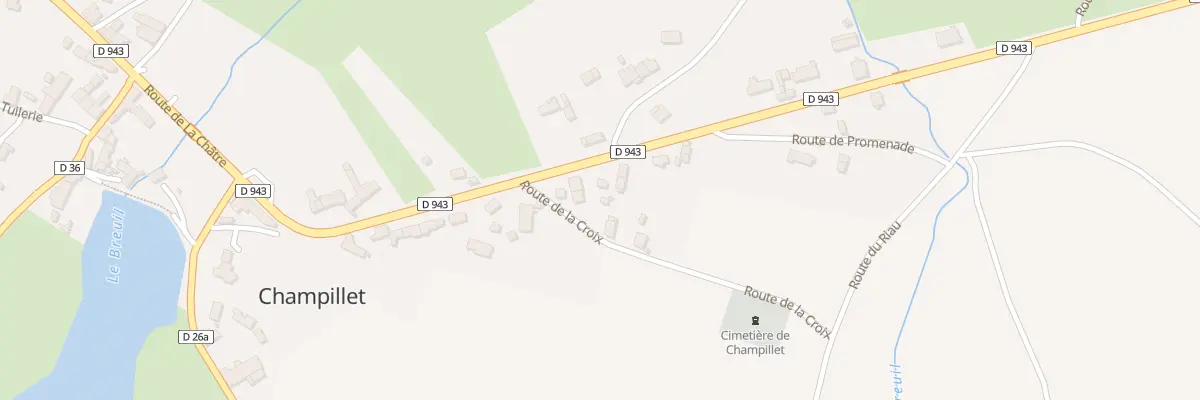 Plan du 24 Rte de Chateaumeillant à Champillet