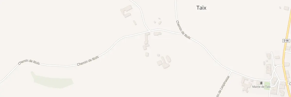 Plan du 5 Patus de Riols à Taïx