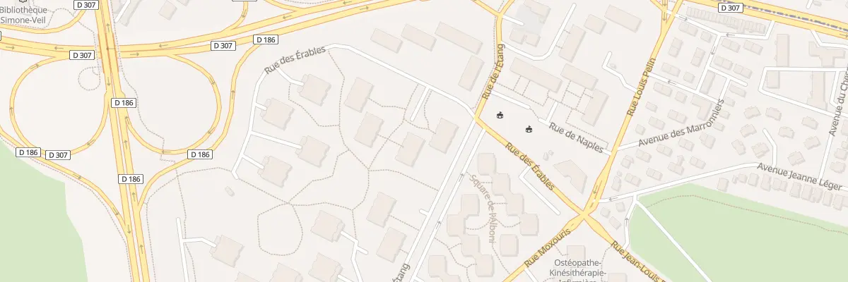 Plan du 16 Rue des Erables au Chesnay-Rocquencourt