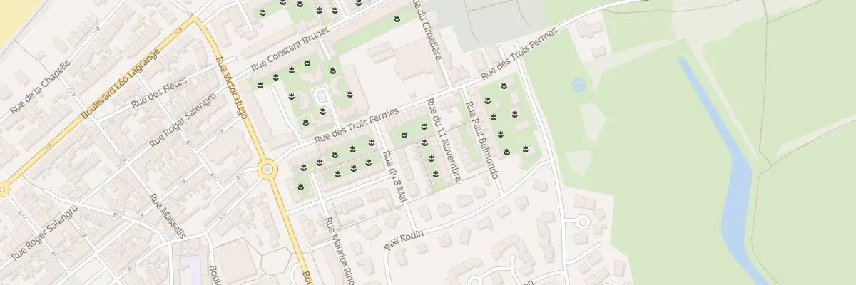 Plan du 2 Rue du Onze Novembre à Gravelines