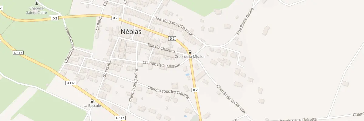 Plan du 1 Rue du Château à Nébias