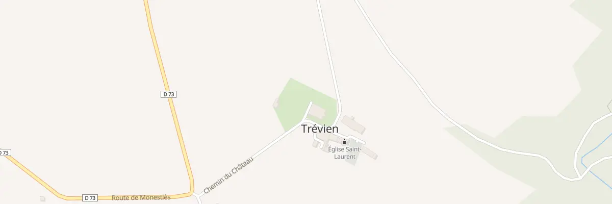 Plan du 219 Che du Château à Trévien