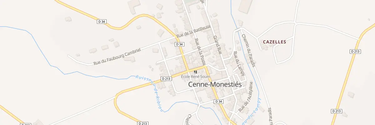 Plan du 11 Av de Villemagne à Cenne-Monestiés