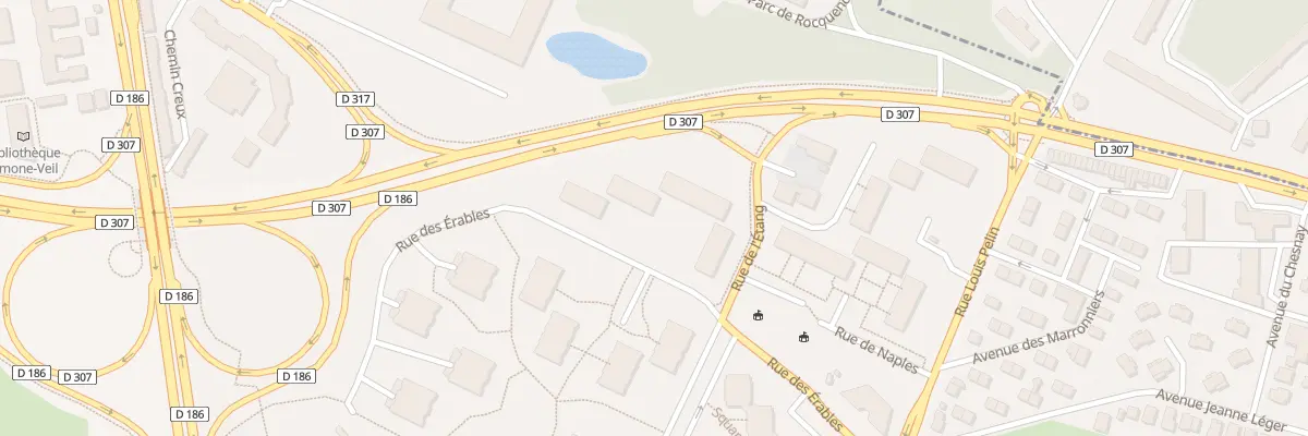 Plan du 11 Rue des Erables au Chesnay-Rocquencourt