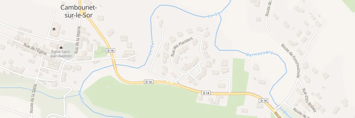 Plan du 30 Rue des Plantiers à Cambounet-sur-le-Sor