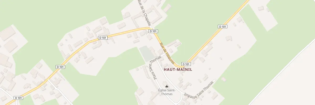 Plan du 619 Rue de Fillièvres à Quœux-Haut-Maînil