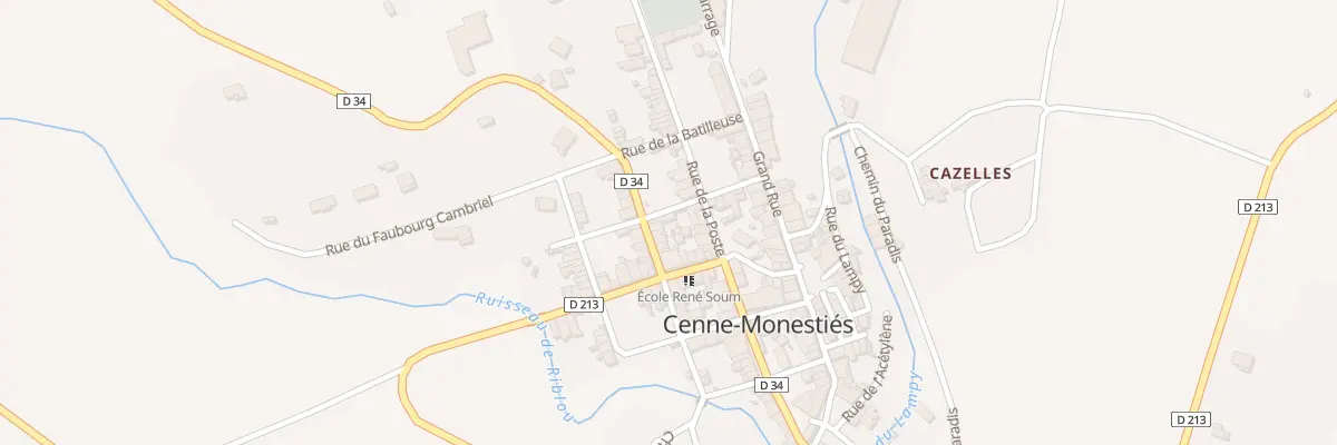 Plan du 11 Rue du Penchou à Cenne-Monestiés