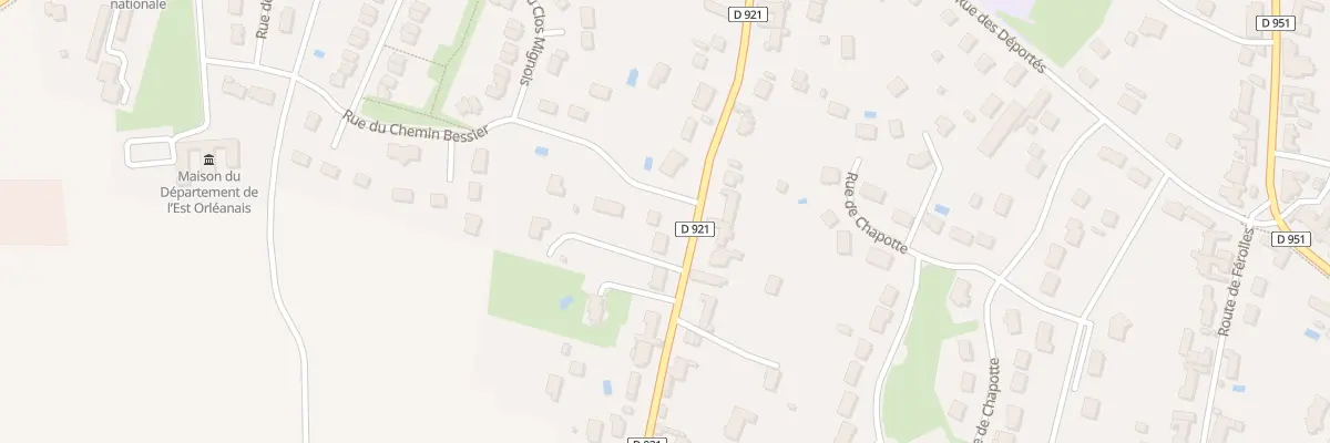 Plan du 32 Rte de la Ferte St Aubin à Jargeau