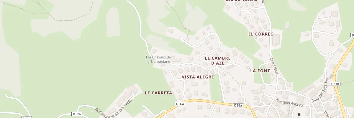 Plan du 9006 Las Basses à La Llagonne