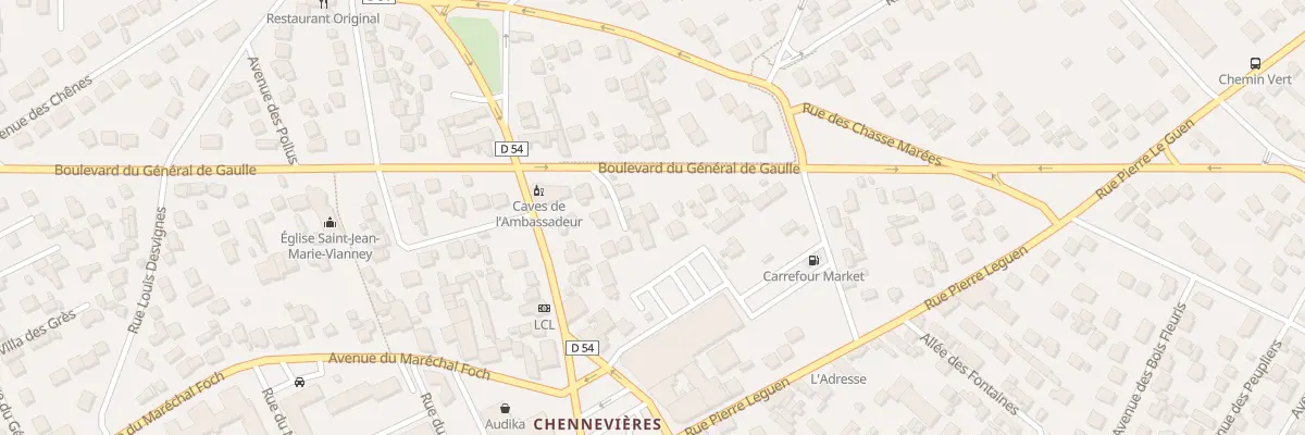 Plan du 200 Bd du Général de Gaulle à Conflans-Sainte-Honorine