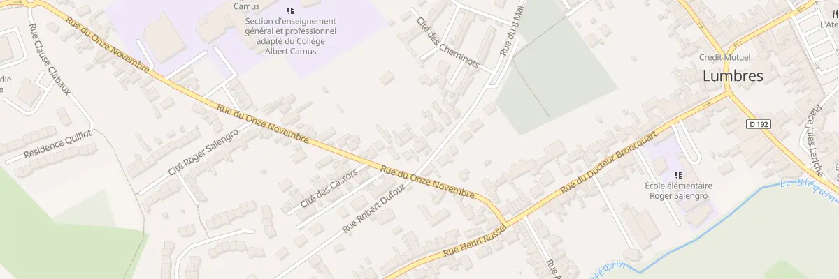 Plan du 3 Rue du Huit Mai à Lumbres