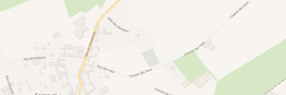 Plan du 5 All des Merisiers à Saisseval