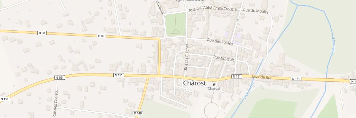 Plan du 6 Rue du Guichet à Chârost