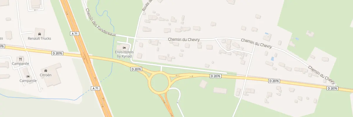 Plan du 8 Che du Chevry à Vierzon