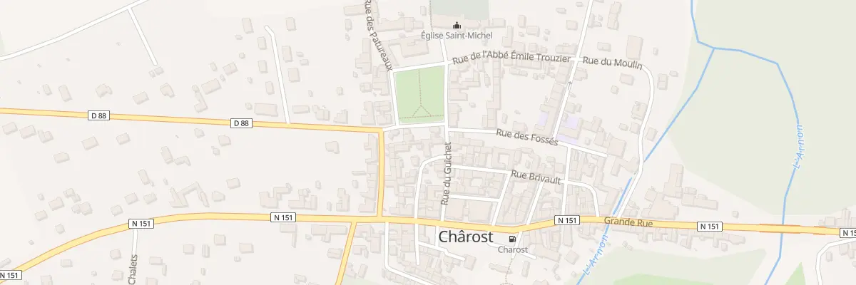 Plan du 24 Rue du Puits Peignet à Chârost