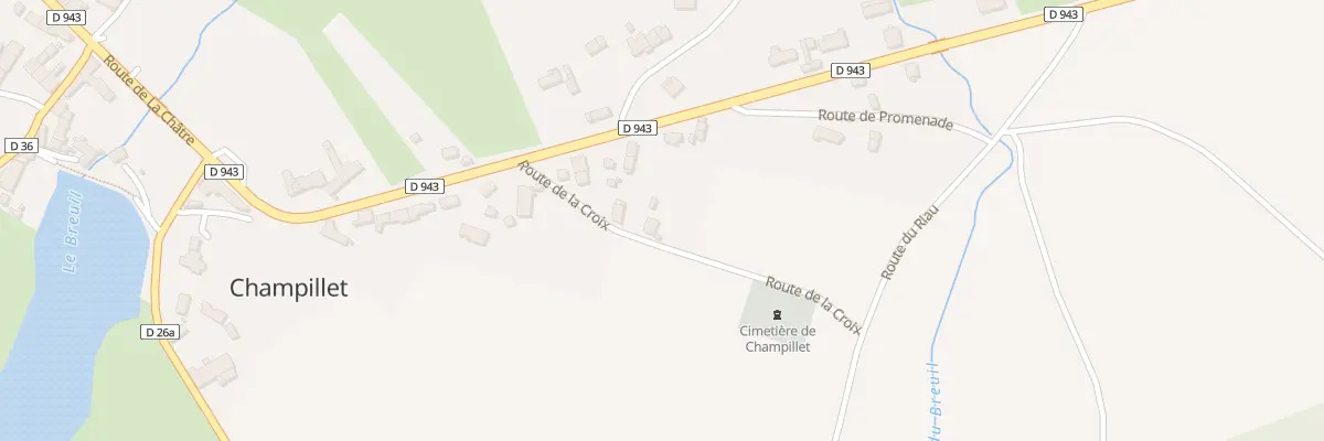 Plan du 3 Rte de la Croix à Champillet