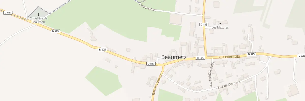 Plan du 7 Rue Principale à Beaumetz